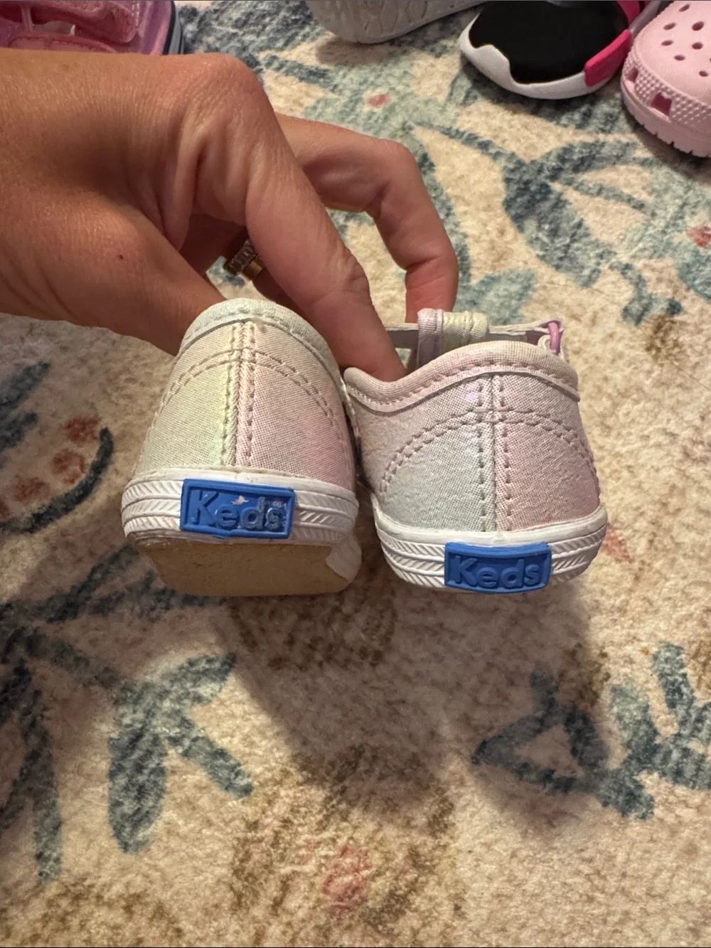Kids Mary Jane Canvas Shoes in Light Pink - Keds size 4